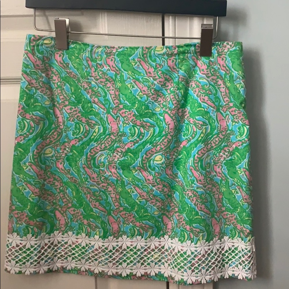 Lilly Pulitzer Alligator Skirt-Chomp Chomp